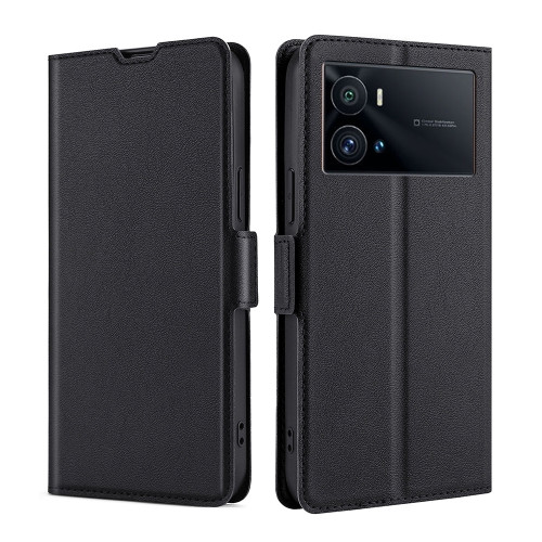 Ultra-thin Voltage Side Buckle Horizontal Flip Leather Phone Case for Vivo iQOO 9 Pro (Black)