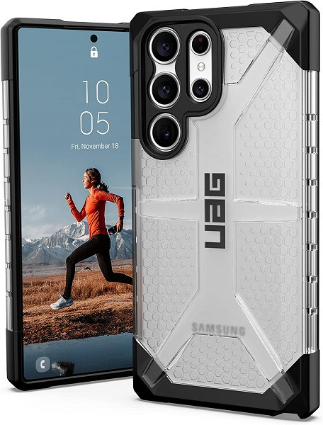 UAG Plasma with Rugged Lightweight Slim Translucent Protective Case for Samsung S23 Ultra (Ice)