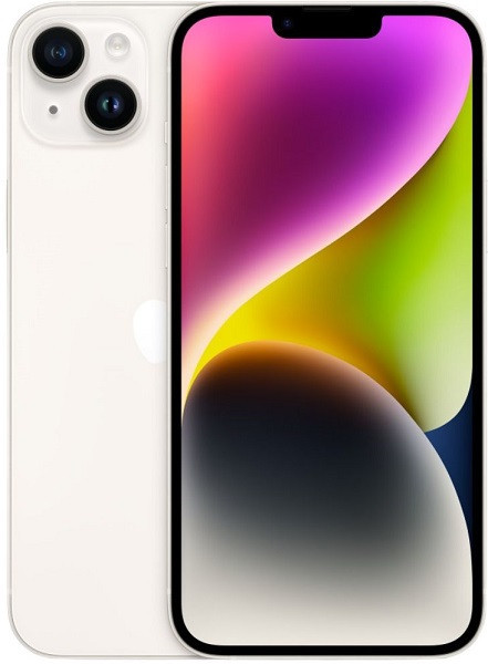 Apple iPhone 14 5G A2884 128GB Starlight (Dual Nano Sim)