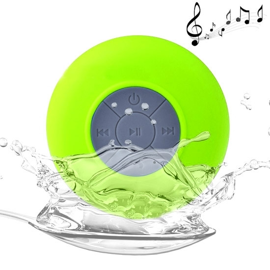 BTS-06 Mini Waterproof IPX4 Bluetooth V2.1 Speaker (Green)