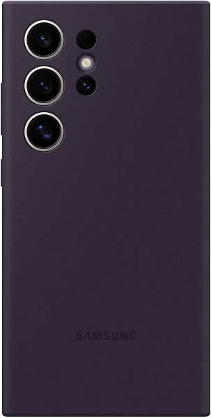 Samsung Galaxy S24 Ultra Silicone Case (Dark Violet)
