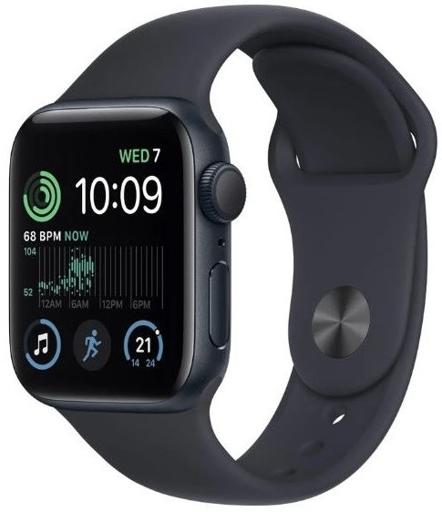 Apple Watch SE (2022) GPS 40mm Midnight Aluminium Case with Midnight Sport Band
