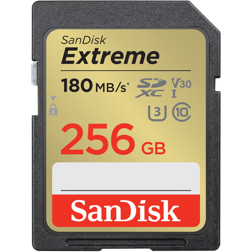 Sandisk 256GB Extreme 180MB/s SDXC UHS-I