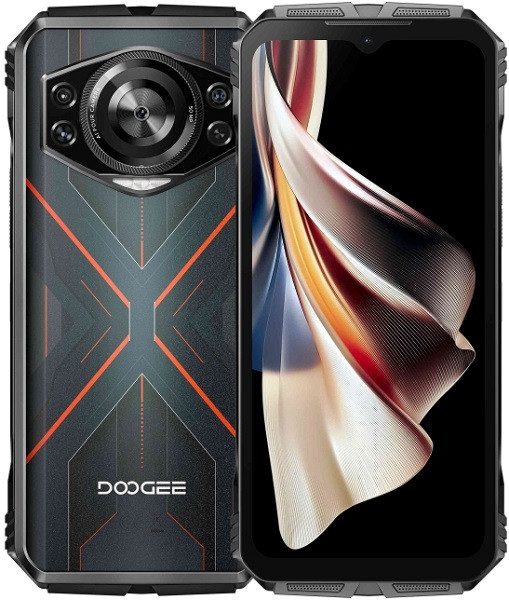 DOOGEE S Cyber Rugged Phone Dual Sim 256GB Black Red (8GB RAM)