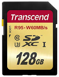 Transcend 128GB 4K SDXC (U3)