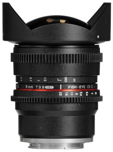 Samyang 8mm T3.8 Asph IF MC Fisheye Lens CS II (Sony E Mount)