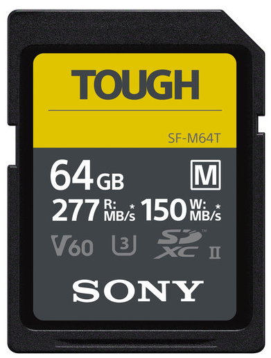 Sony SF-M64T Tough 64GB 277mb/s SDXC UHS-II