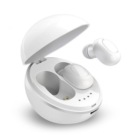 A10 TWS Space Capsule Shape Wireless Bluetooth Earphone (White)