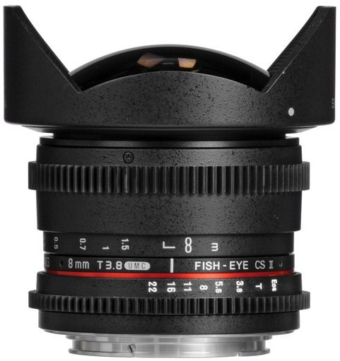 Samyang 8mm T3.8 Asph IF MC Fisheye Lens CS II (Canon EF Mount)