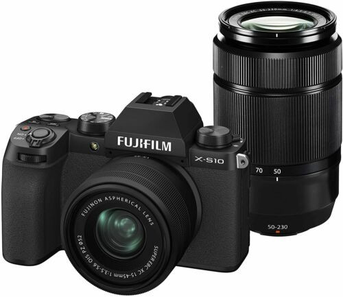 Fujifilm X-S10 Twin Kit (XC 15-45mm f/3.5-5.6 OIS PZ) & (XC 50-230mm f/4.5-6.7 OIS)
