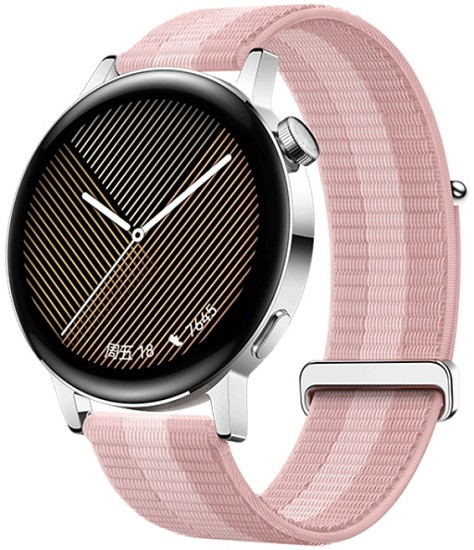 Huawei Watch GT 3 Smart Watch 42mm Braided Wristband Pink