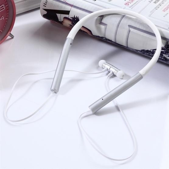 BT-790 Bluetooth 4.2 Hanging Neck Design Bluetooth Headset (Silver)