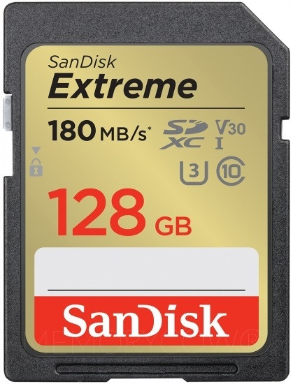Sandisk 128GB Extreme 180MB/s SDXC