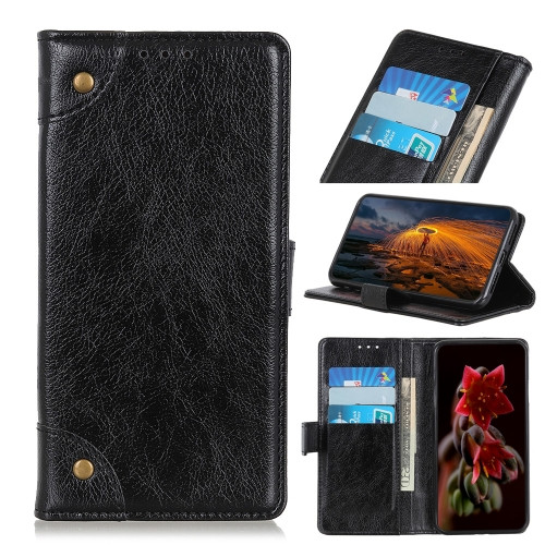 Copper Buckle Nappa Texture Horizontal Flip Leather Case with Holder & Card Slots & Wallet for Huawei Mate 40 (Black)