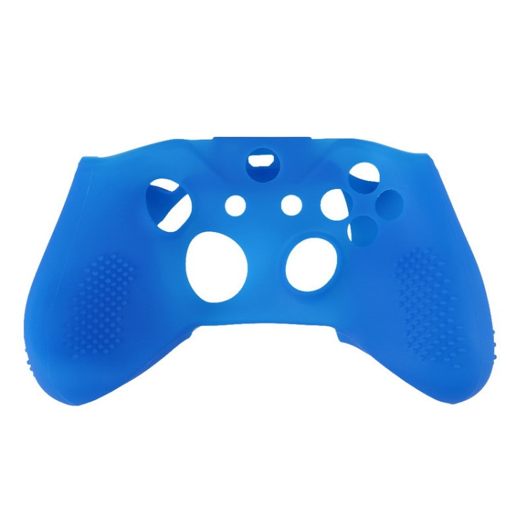 Soft Silicone Rubber Gamepad Protective Case Cover Joystick Accessories for Microsoft Xbox One S Controller(Blue)