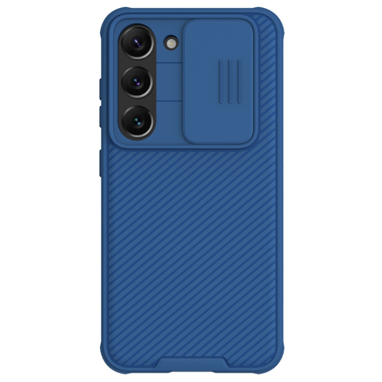 NILLKIN Black Mirror Pro Series Camshield Phone Case for Samsung Galaxy S23 (Blue)