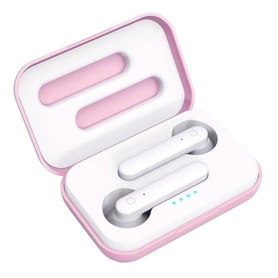X26 TWS  Bluetooth 5.0 Wireless Touch Bluetooth Earphone with Magnetic Attraction Charging Box (Pink)