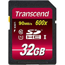 Transcend 32GB SDHC Class 10 (600X)