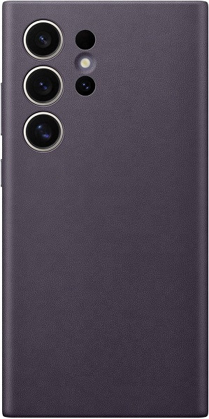 Samsung Galaxy S24 Ultra Vegan Leather Case (Dark Violet)