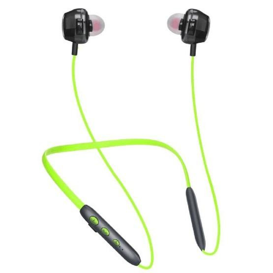 BH-I37 Bluetooth 5.0 Wire-controlled Bluetooth Earphone (Green)