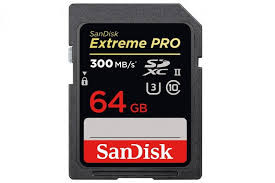 Sandisk 64GB Extreme Pro 300MB/s (U3) SDHC