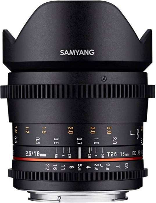 Samyang 16mm T/2.6 ED AS UMC VDSLR (Nikon F)