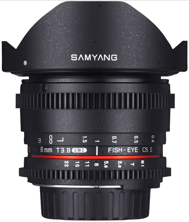 Samyang 8mm T3.8 Asph IF MC Fisheye Lens CS II (Nikon F Mount)