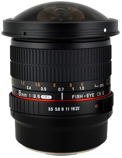 Samyang 8mm f/3.5 Fisheye Lens CS II (Sony E Mount)