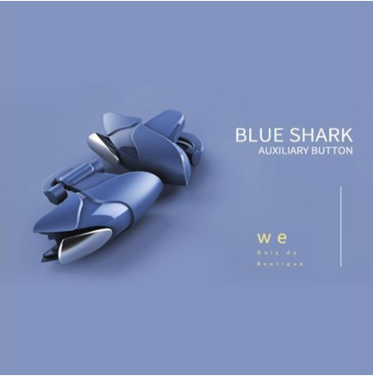 Blue Shark Shark Eat Chicken Game Auxiliary Handle(blue)