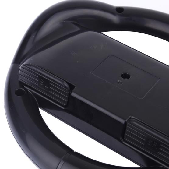 For Nintendo Switch Joy-Con Controller (Not Included) Round Gaming Steering Wheel(Black)