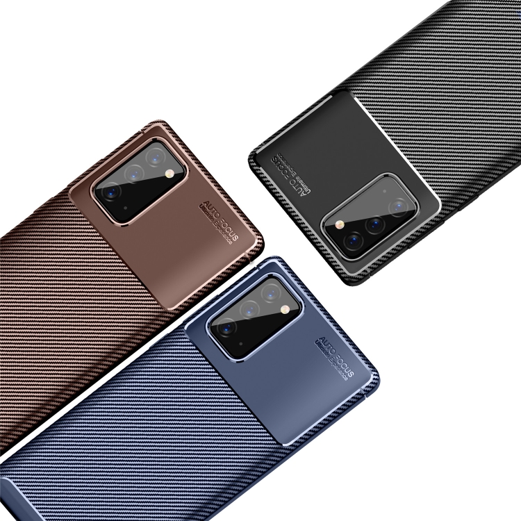 Etoren Com Carbon Fiber Texture Shockproof Tpu Case For Samsung Galaxy S21 Blue