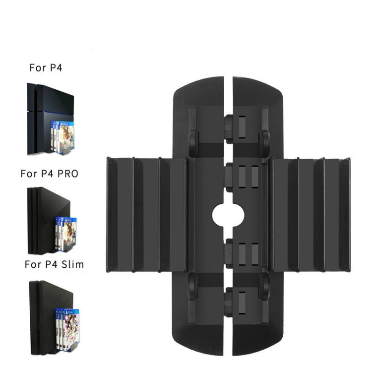 iplay Game Console Multi-function Bracket Game Disc Base Vertical Cooling Bracket For PS4 Slim / PS4 Pro