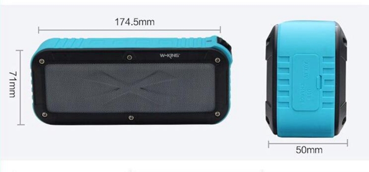 W-KING S20 Loundspeakers IPX6 Waterproof Bluetooth Speaker Portable Bluetooth Speaker black