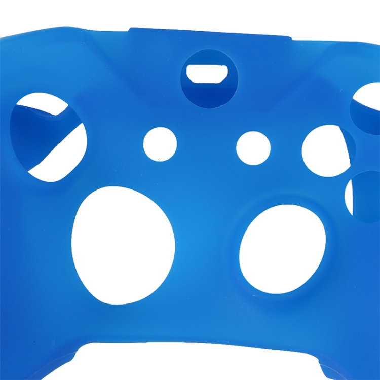 Soft Silicone Rubber Gamepad Protective Case Cover Joystick Accessories for Microsoft Xbox One S Controller(Blue)