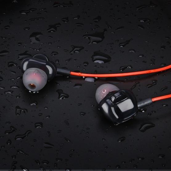 BH-I37 Bluetooth 5.0 Wire-controlled Bluetooth Earphone (Red)