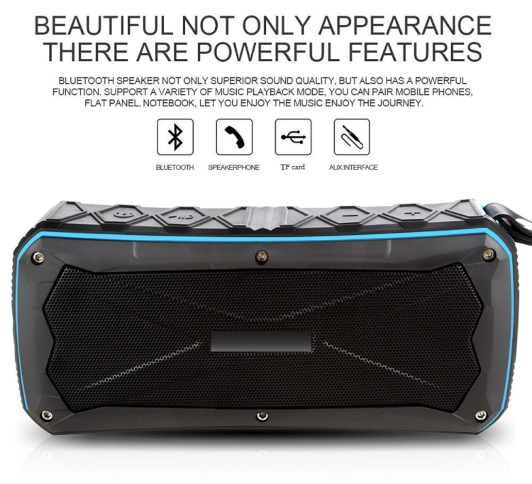 Portable Bluetooth Speaker Super Bass Stereo Wireless Speakers