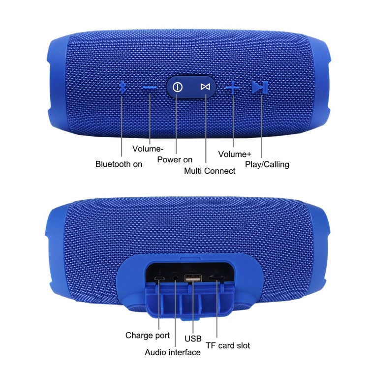 Charge3 Life Waterproof Bluetooth Stereo Speaker (Blue)